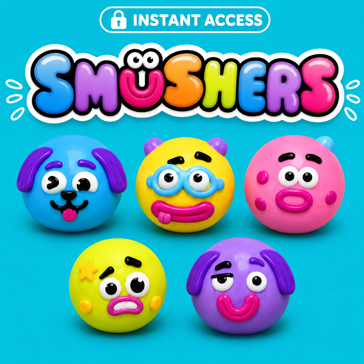 Smusher Squishy Faces